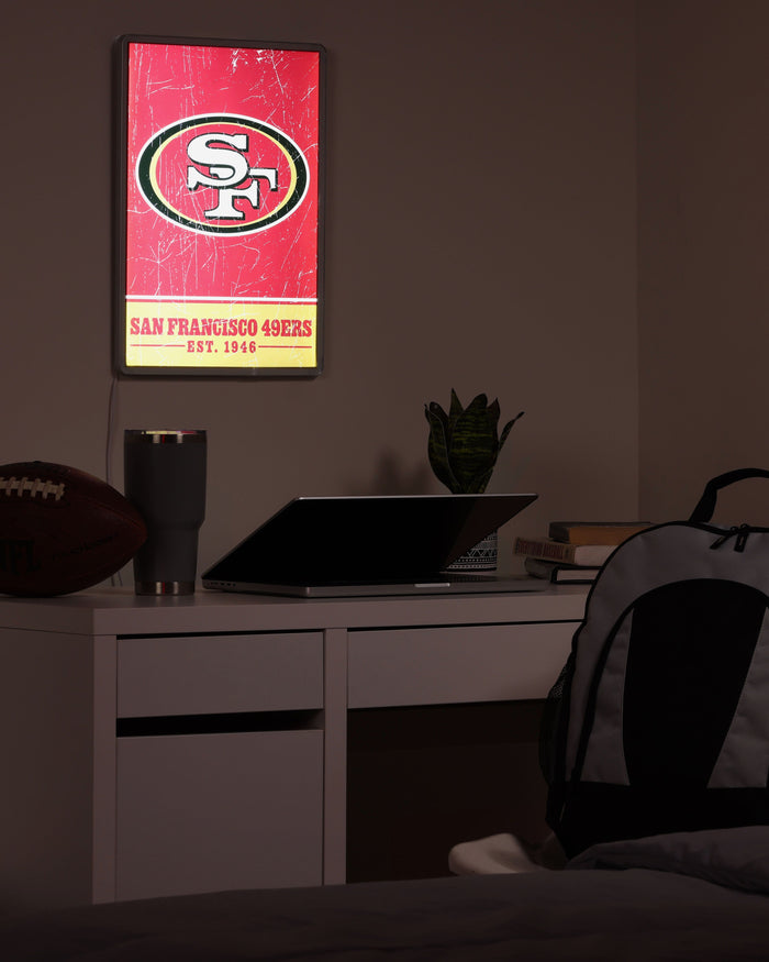 San Francisco 49ers Big Logo Backlit Sign FOCO - FOCO.com