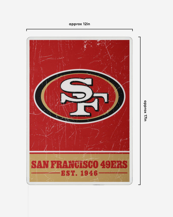 San Francisco 49ers Big Logo Backlit Sign FOCO - FOCO.com