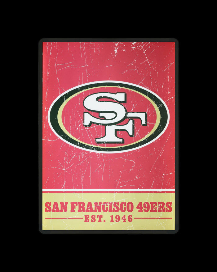 49ers Block Sign San Francisco 49ers Big Logo Backlit Sign FOCO