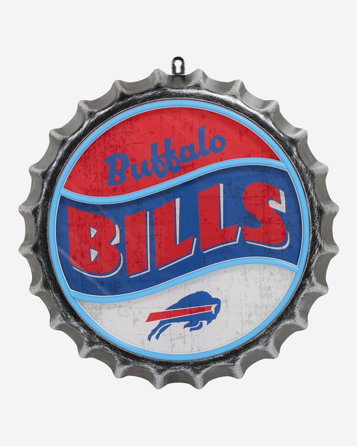 Buffalo Bills LED Neon Backlit Bottle Cap Wall Sign FOCO - FOCO.com