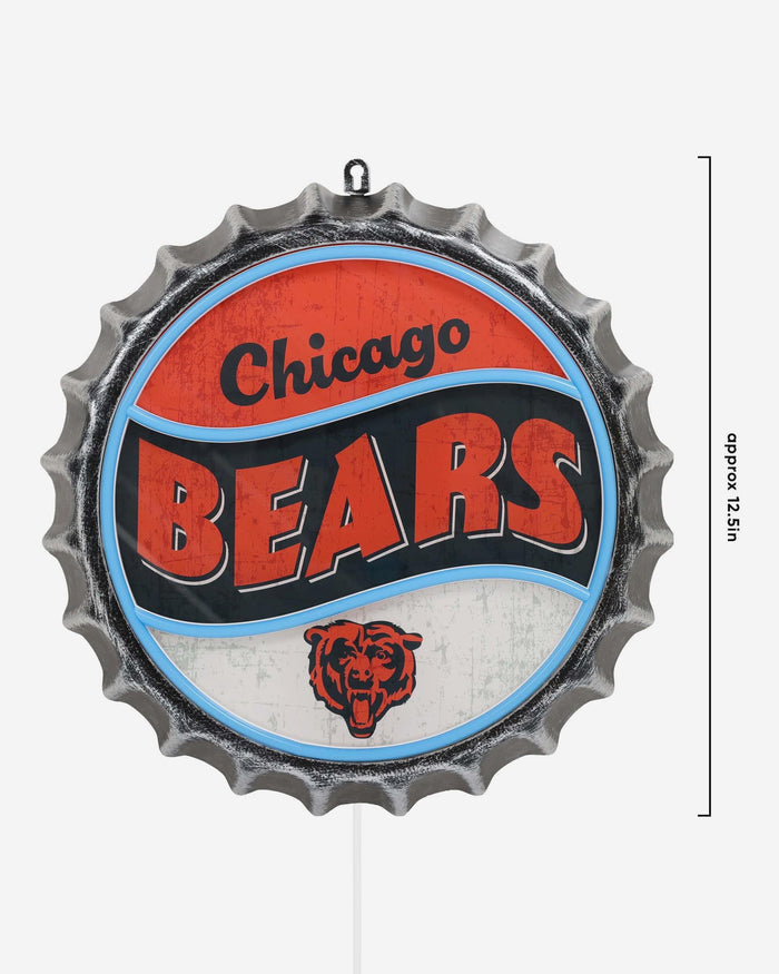 Chicago Bears LED Neon Backlit Bottle Cap Wall Sign FOCO - FOCO.com