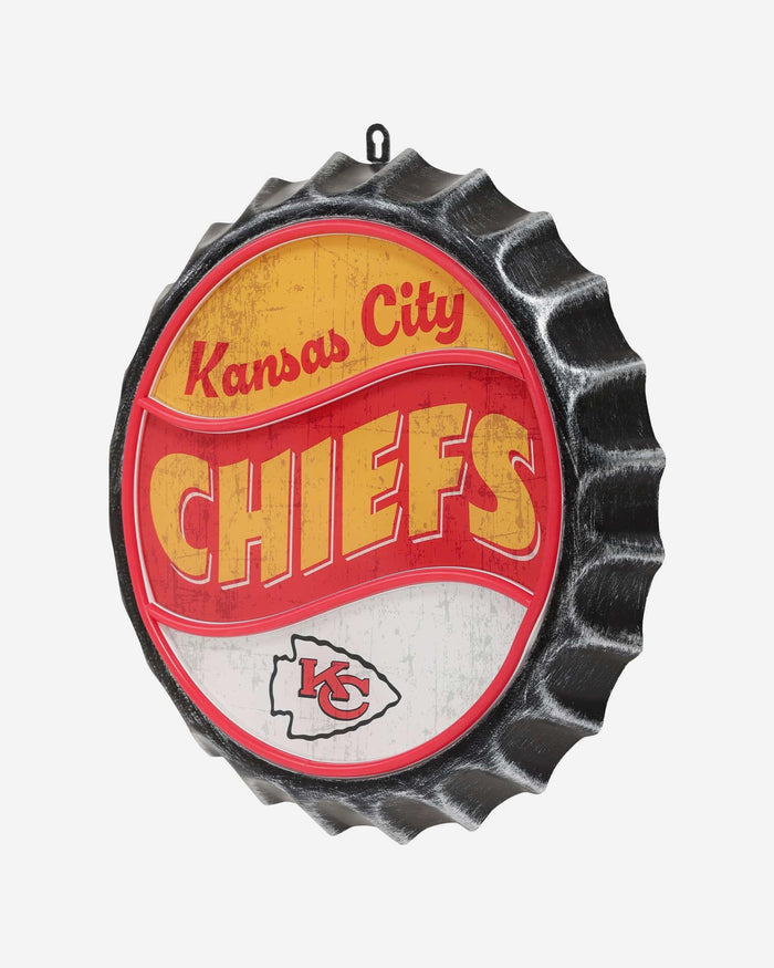 Kansas City Chiefs LED Neon Backlit Bottle Cap Wall Sign FOCO - FOCO.com