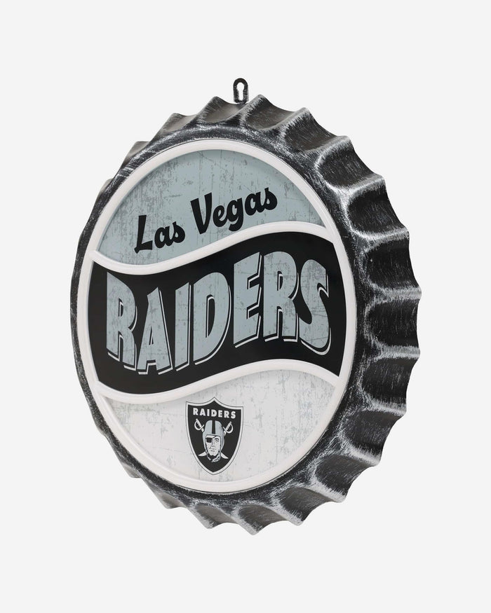 Las Vegas Raiders LED Neon Backlit Bottle Cap Wall Sign FOCO - FOCO.com