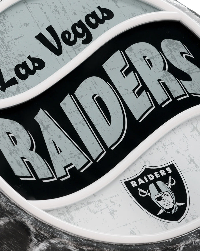 Las Vegas Raiders LED Neon Backlit Bottle Cap Wall Sign FOCO - FOCO.com