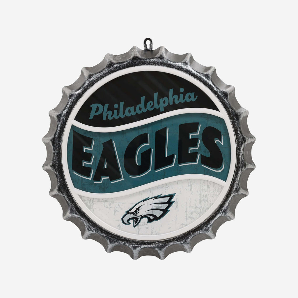 Philadelphia Eagles LED Neon Backlit Bottle Cap Wall Sign FOCO - FOCO.com