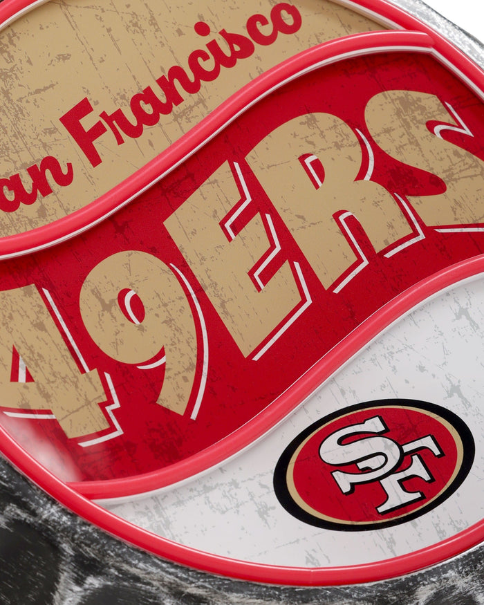 San Francisco 49ers LED Neon Backlit Bottle Cap Wall Sign FOCO - FOCO.com