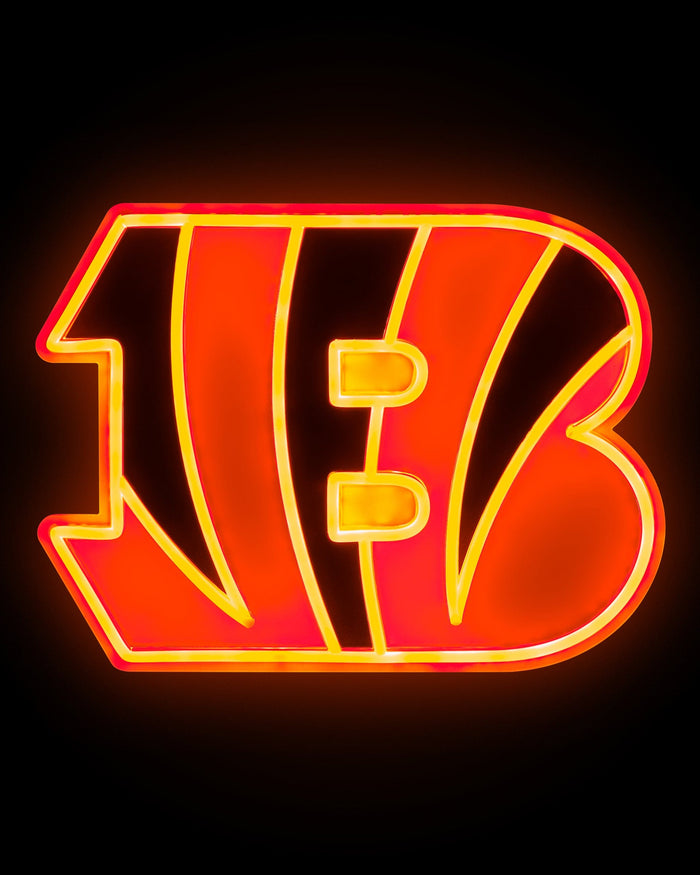 Bengals Sign Cincinnati Bengals LED Neon Light Up Team Logo Sign FOCO