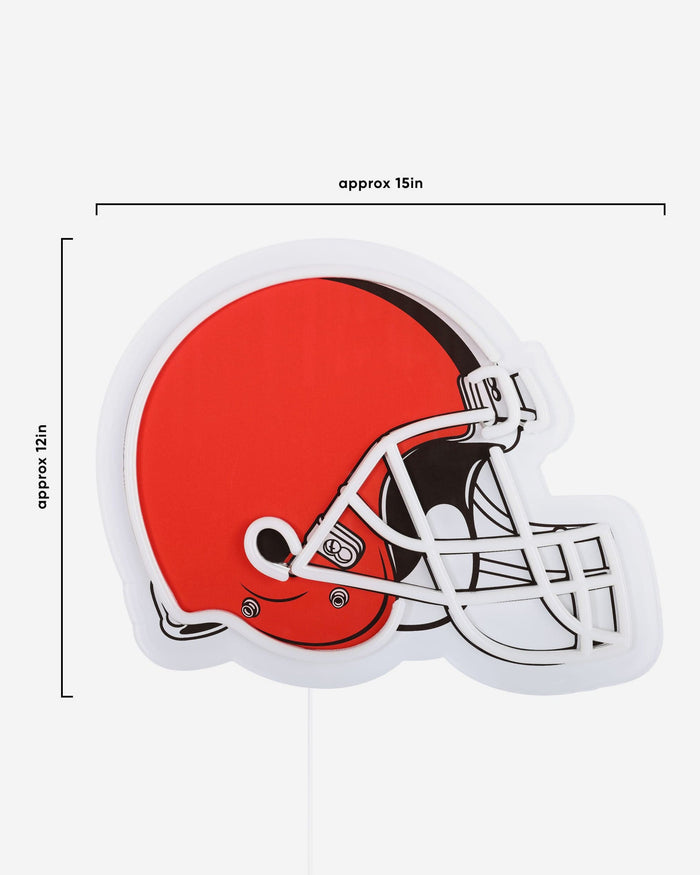 browns helmet icon Cleveland Browns LED Neon Light Up Team Logo Sign