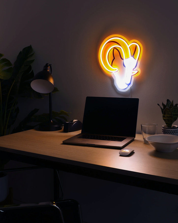 Los Angeles Rams LED Neon Light Up Team Logo Sign FOCO