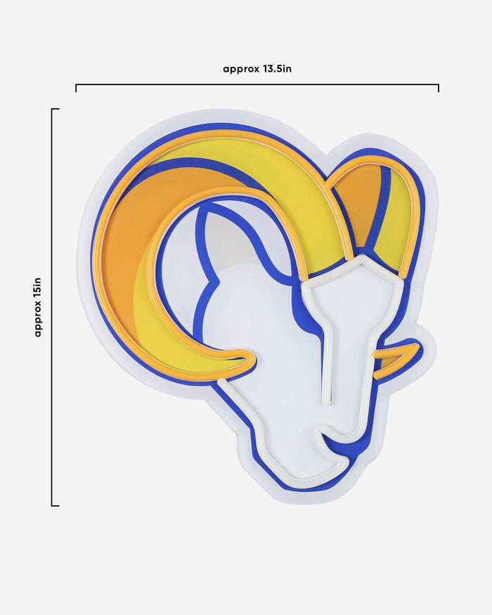 Los Angeles Rams LED Neon Light Up Team Logo Sign FOCO