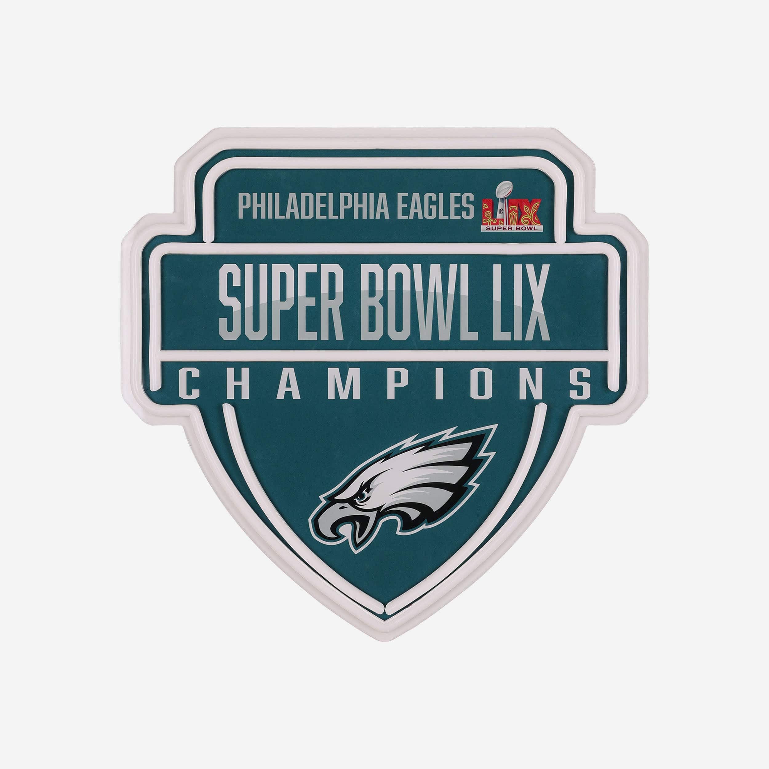 Philadelphia Eagles Super Bowl LIX Champions Neon Sign FOCO