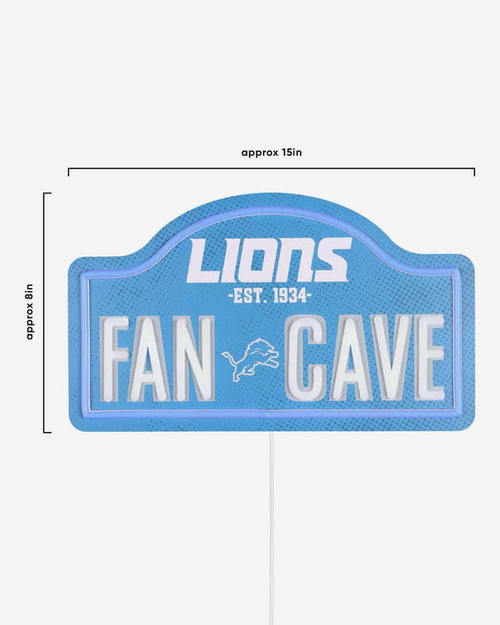 Detroit Lions LED Neon Fancave Sign FOCO - FOCO.com