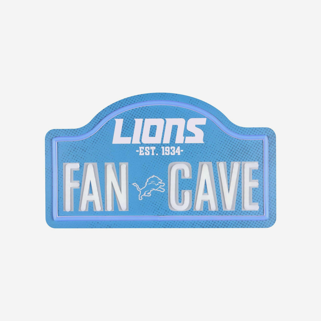 Detroit Lions LED Neon Fancave Sign FOCO - FOCO.com