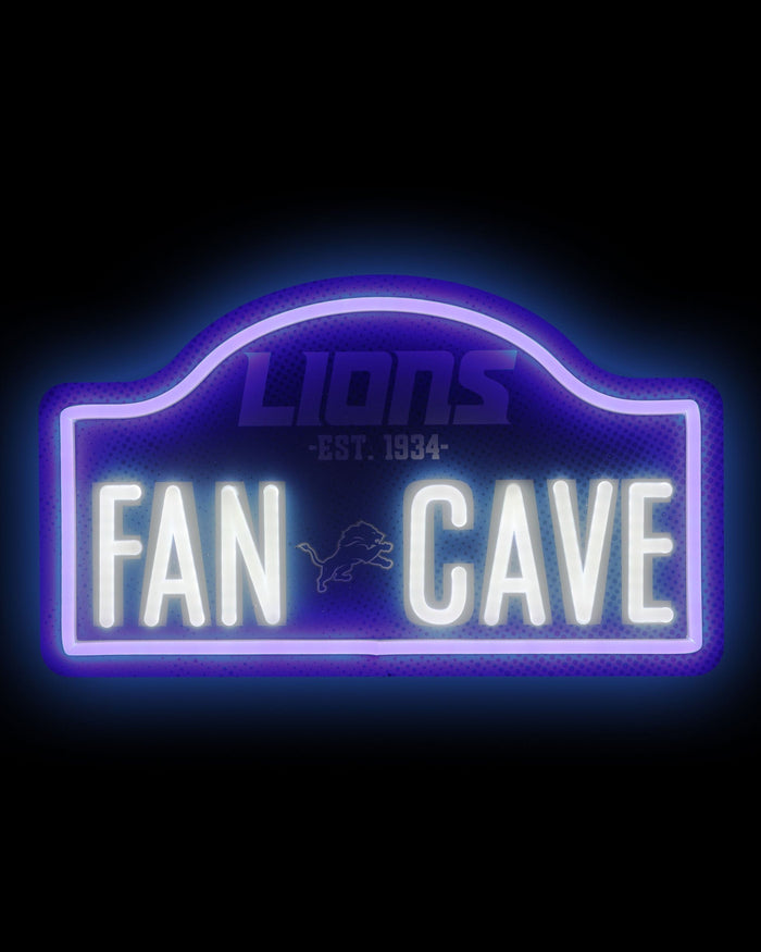 Detroit Lions LED Neon Fancave Sign FOCO - FOCO.com