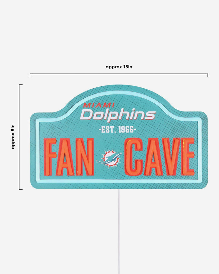 Miami Dolphins LED Neon Fancave Sign FOCO - FOCO.com