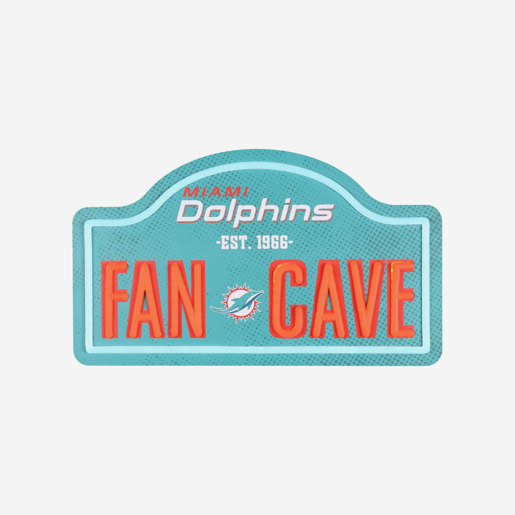 Miami Dolphins LED Neon Fancave Sign FOCO - FOCO.com