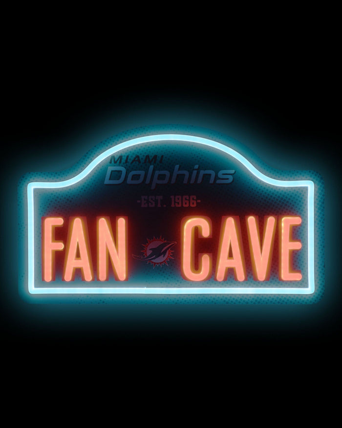 Miami Dolphins LED Neon Fancave Sign FOCO - FOCO.com