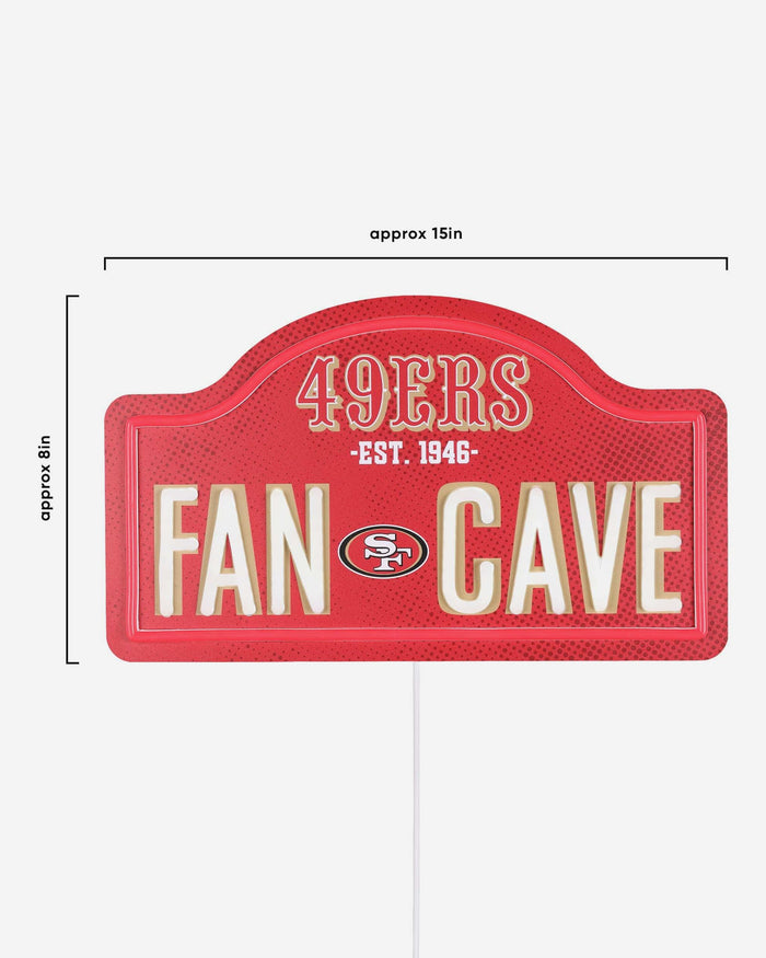 San Francisco 49ers LED Neon Fancave Sign FOCO - FOCO.com