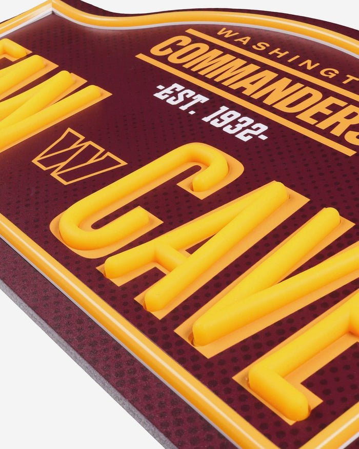 Washington Commanders LED Neon Fancave Sign FOCO - FOCO.com