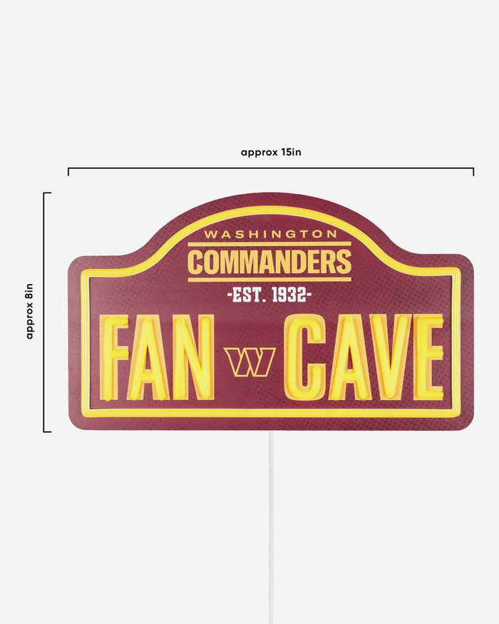 Washington Commanders LED Neon Fancave Sign FOCO - FOCO.com