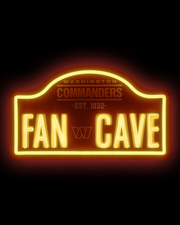 Washington Commanders LED Neon Fancave Sign FOCO - FOCO.com