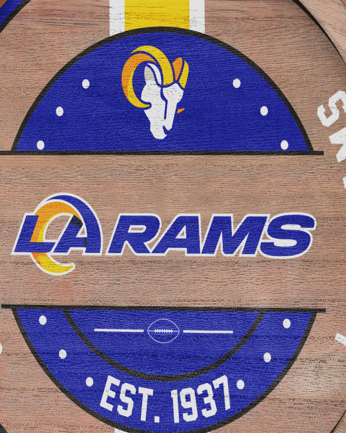Los Angeles Rams Wooden Barrel Sign FOCO - FOCO.com