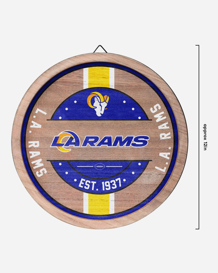 Los Angeles Rams Wooden Barrel Sign FOCO - FOCO.com
