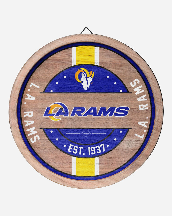 Los Angeles Rams Wooden Barrel Sign FOCO - FOCO.com