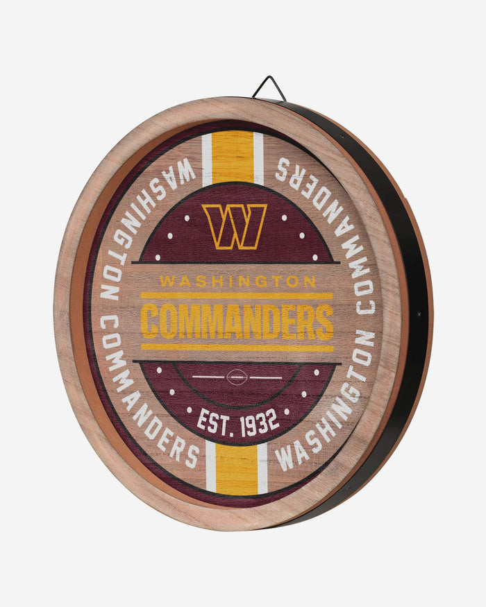 Washington Commanders Wooden Barrel Sign FOCO - FOCO.com