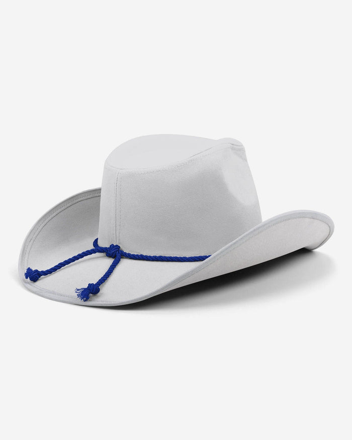 Los Angeles Dodgers White Rhinestone Logo Cowboy Hat FOCO - FOCO.com