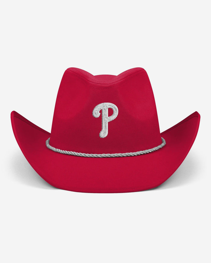 Philadelphia Phillies Solid Red Cowboy Hat FOCO - FOCO.com