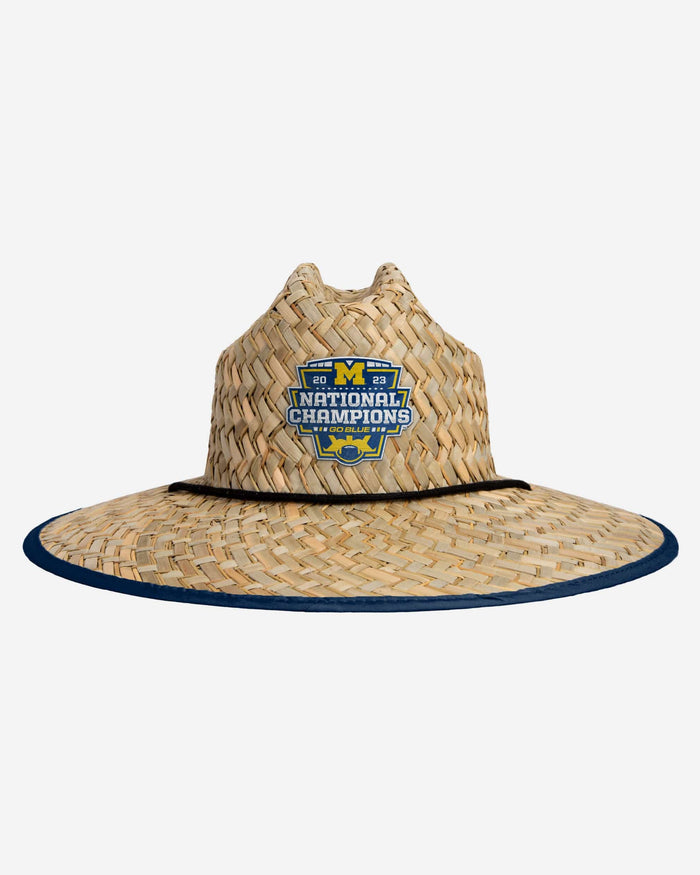 Michigan Wolverines 2023 Football National Champions Floral Straw Hat FOCO - FOCO.com