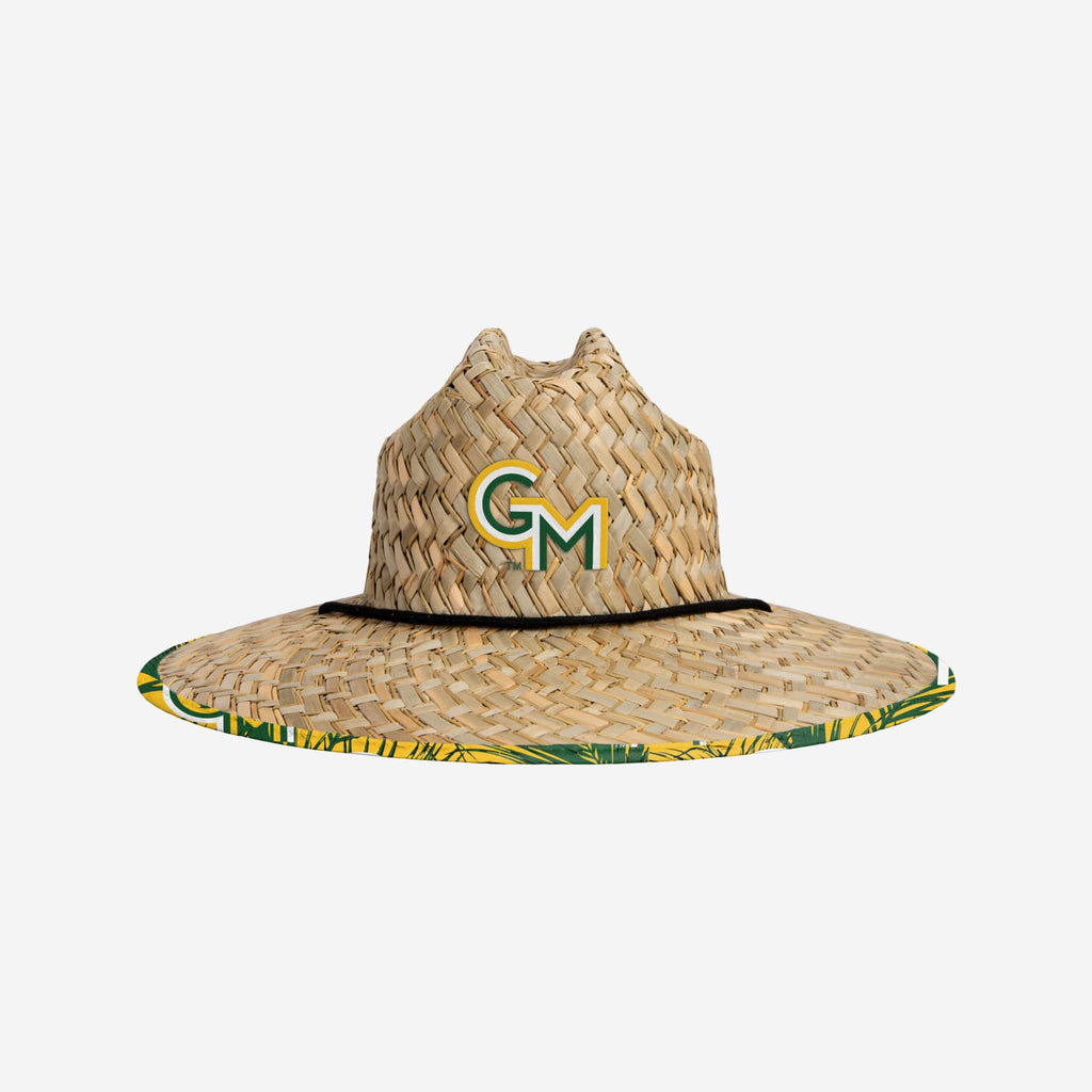 George Mason Patriots Floral Straw Hat FOCO - FOCO.com