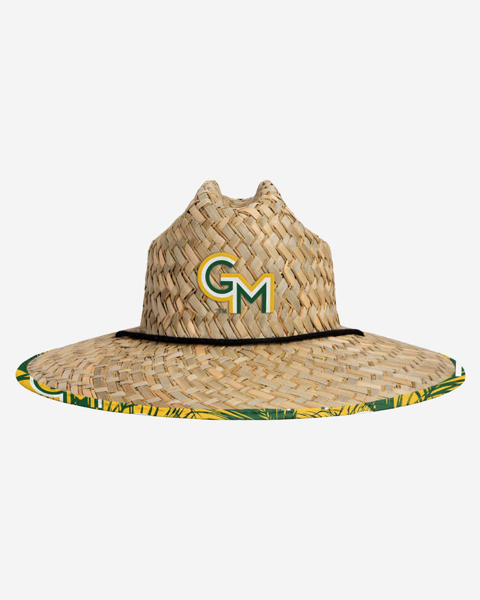 George Mason Patriots Floral Straw Hat FOCO - FOCO.com