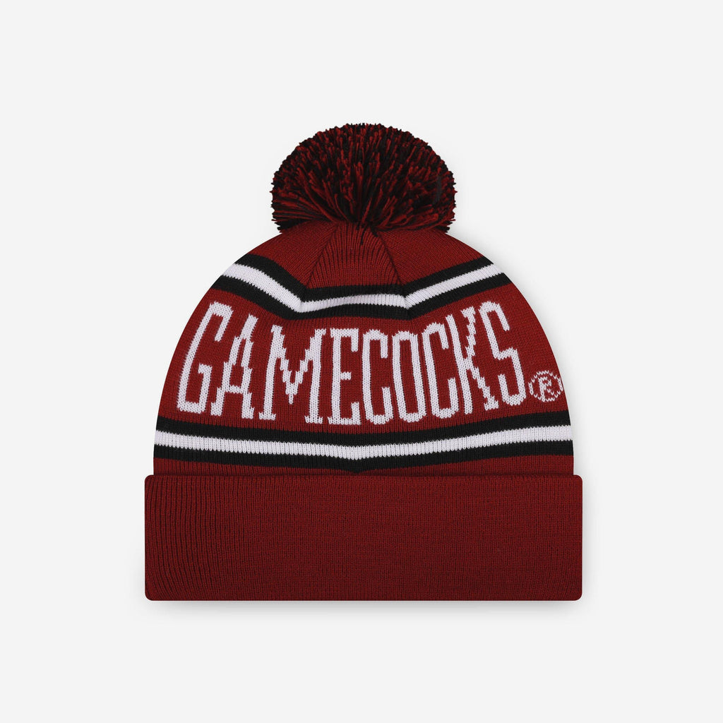 South Carolina Gamecocks Primary Stripe Pom Beanie FOCO