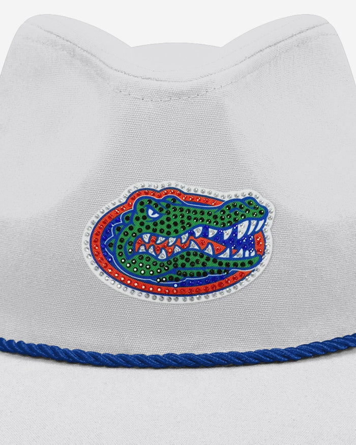 Florida Gators White Rhinestone Logo Cowboy Hat FOCO - FOCO.com
