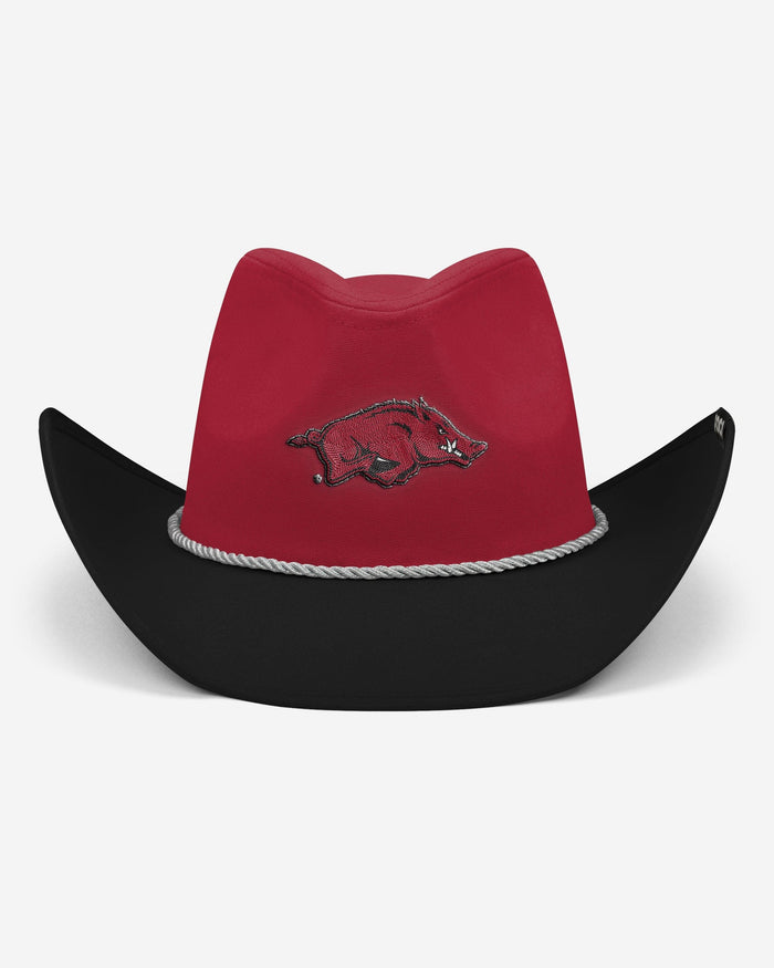 Straw Hat Razorback Arkansas Razorbacks Two Tone Cowboy Hat FOCO