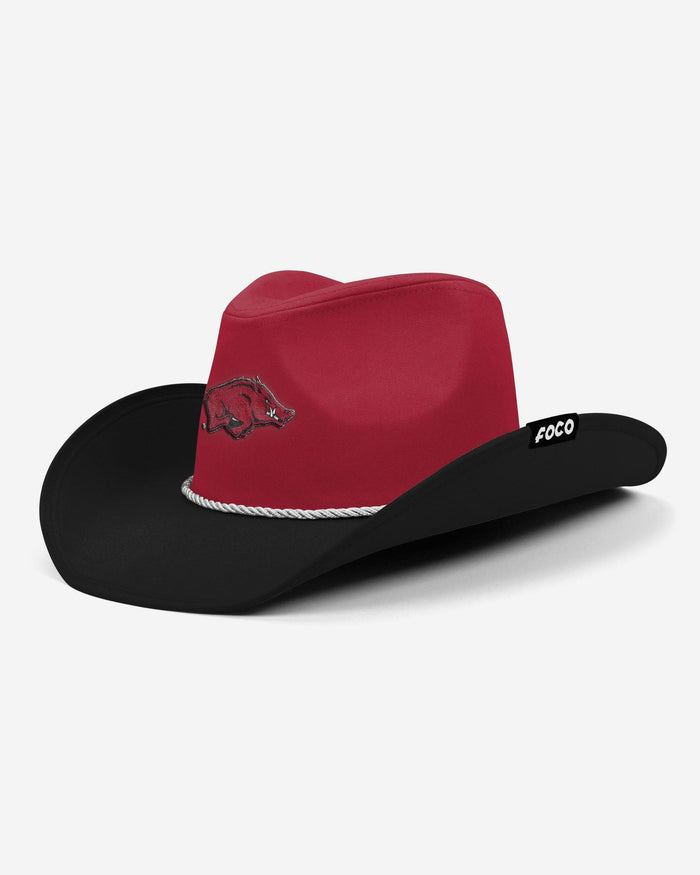 Straw Hat Razorback Arkansas Razorbacks Two Tone Cowboy Hat FOCO