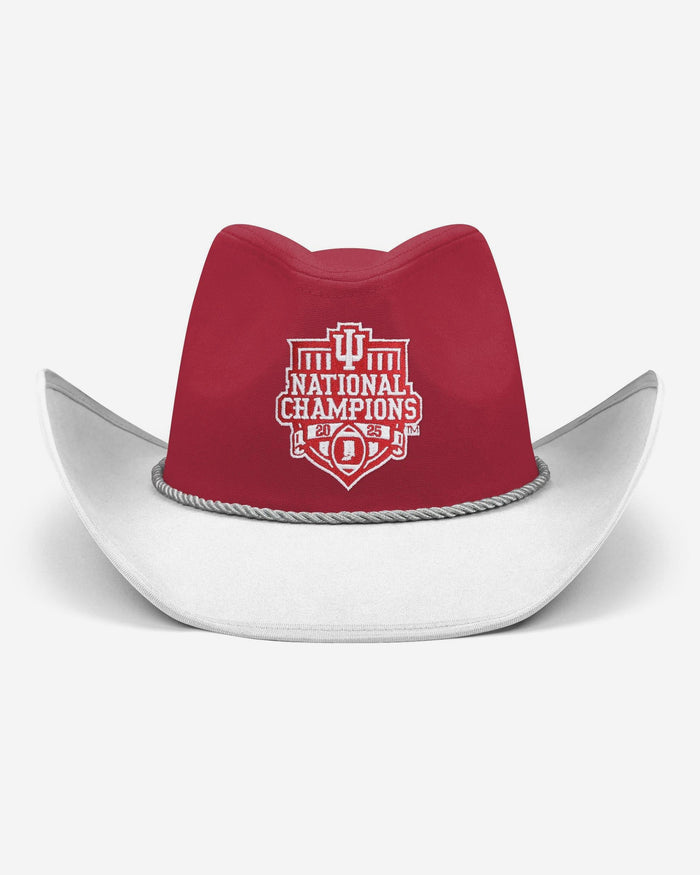 Indiana Hoosiers 2025 Football National Champions Two Tone Cowboy Hat FOCO - FOCO.com