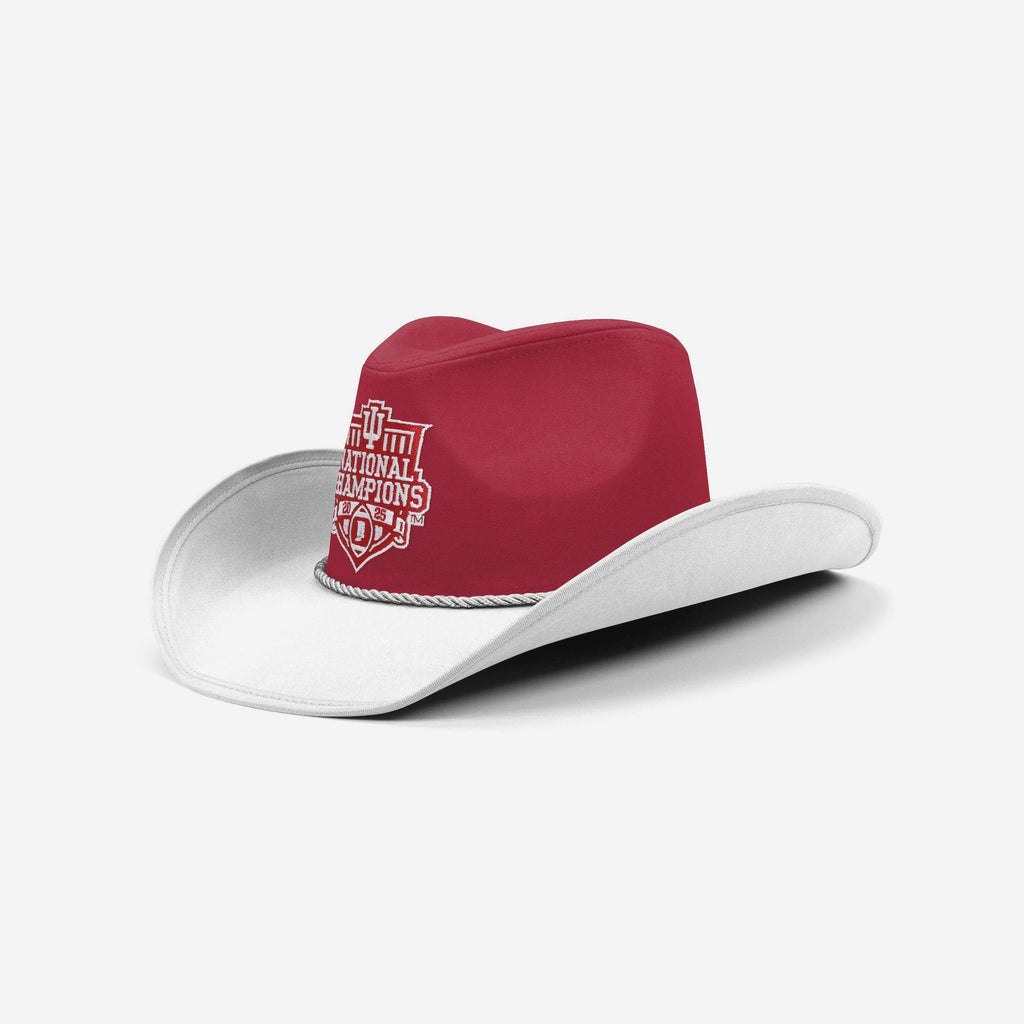 Indiana Hoosiers 2025 Football National Champions Two Tone Cowboy Hat FOCO - FOCO.com