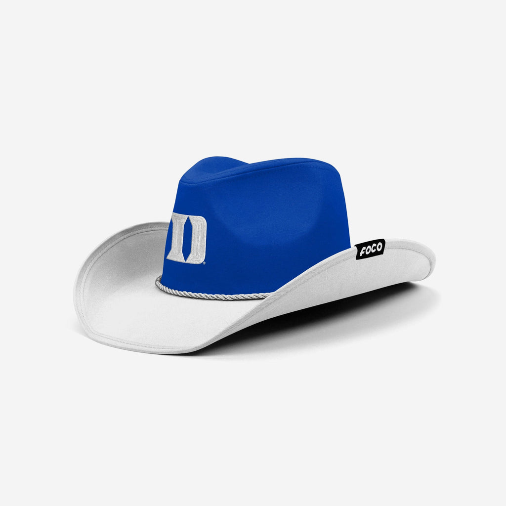 Duke Blue Devils Two Tone Cowboy Hat FOCO - FOCO.com