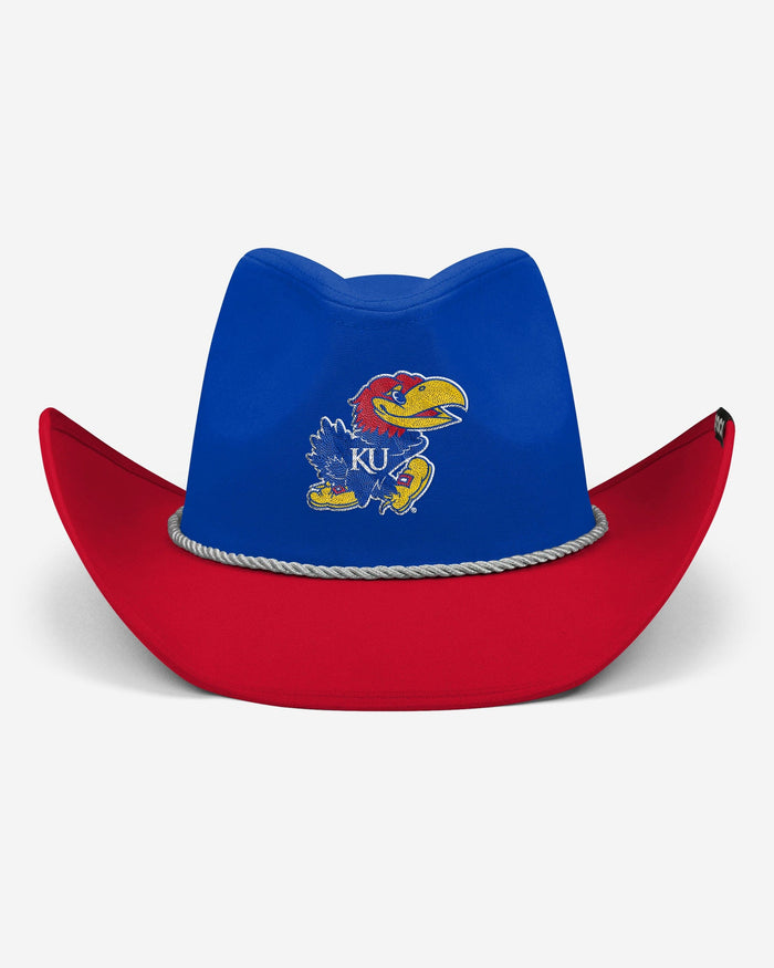Kansas Jayhawks Two Tone Cowboy Hat FOCO - FOCO.com