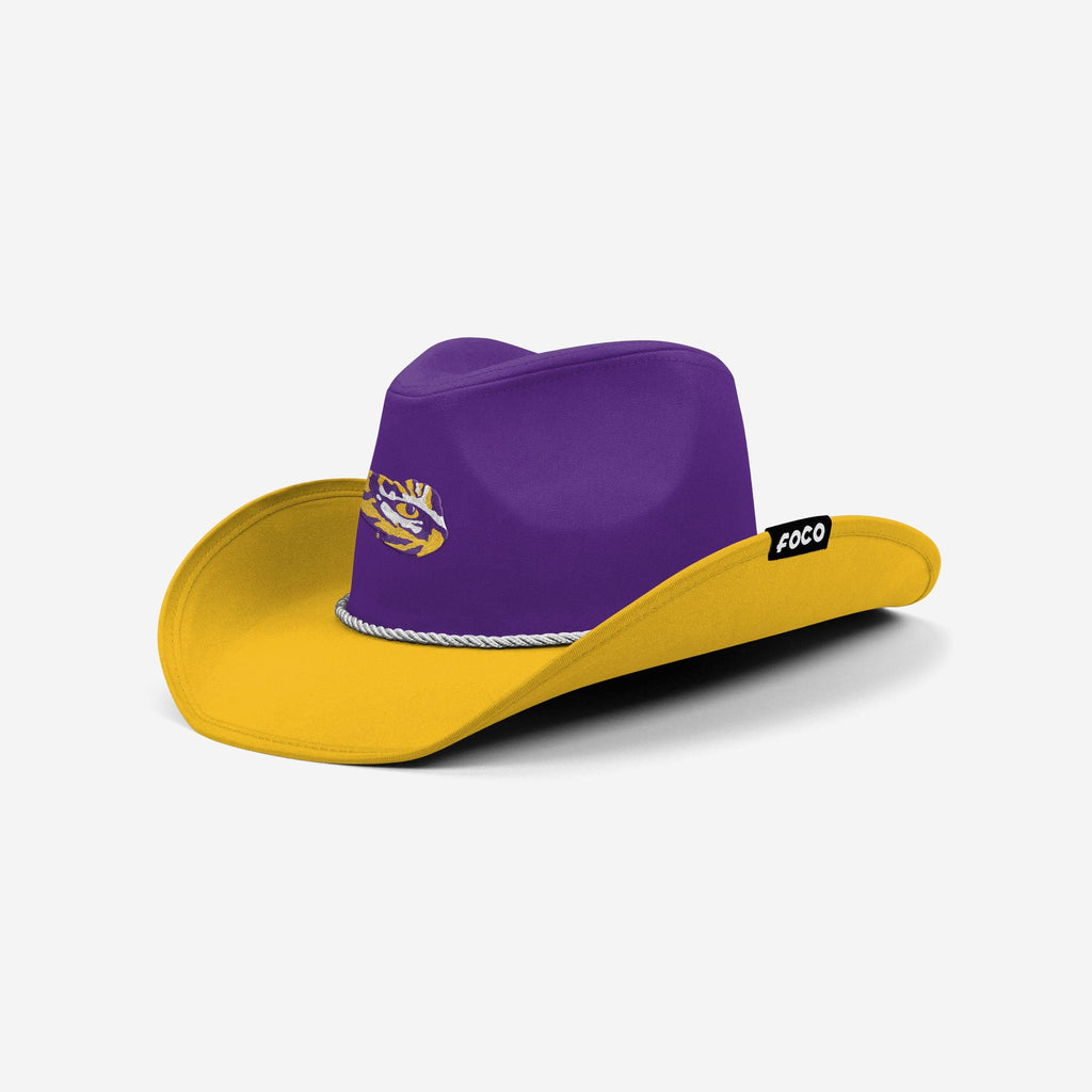 LSU Tigers Two Tone Cowboy Hat FOCO - FOCO.com