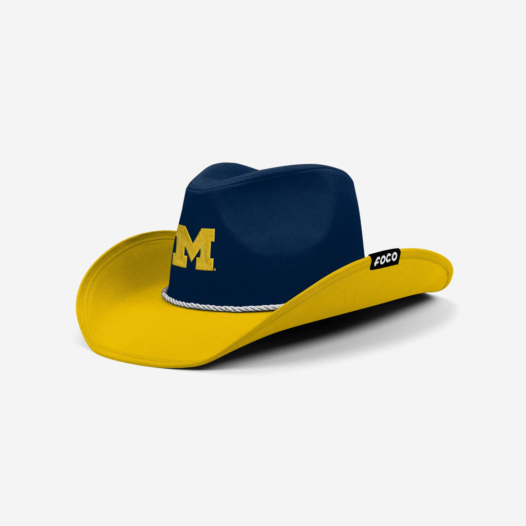 Michigan Wolverines Two Tone Cowboy Hat FOCO - FOCO.com