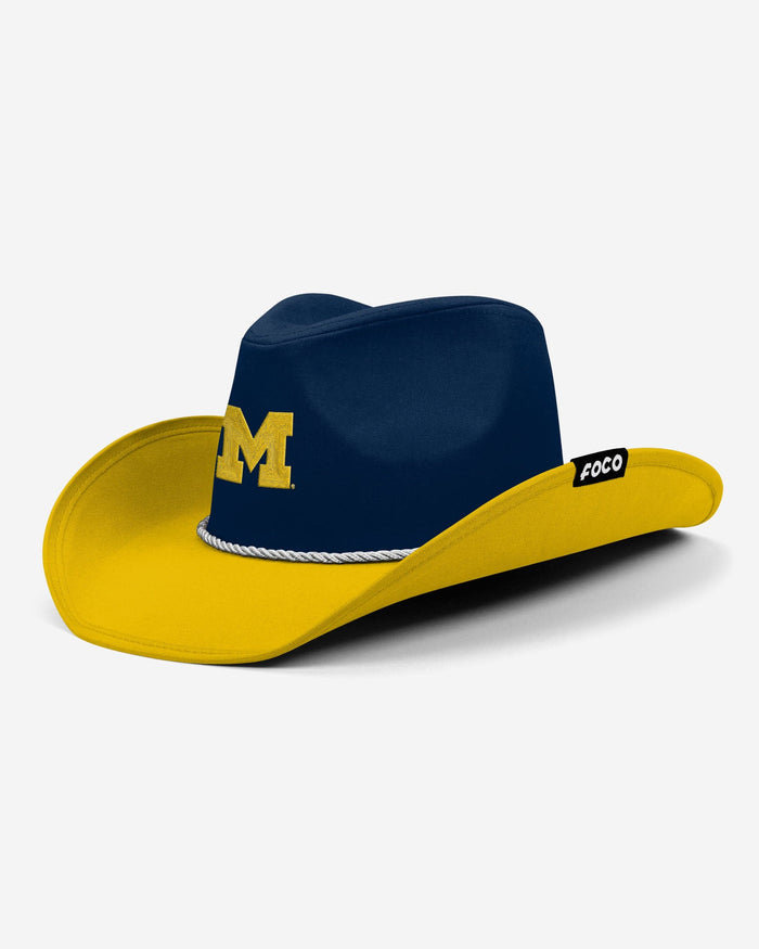 Michigan Wolverines Two Tone Cowboy Hat FOCO - FOCO.com