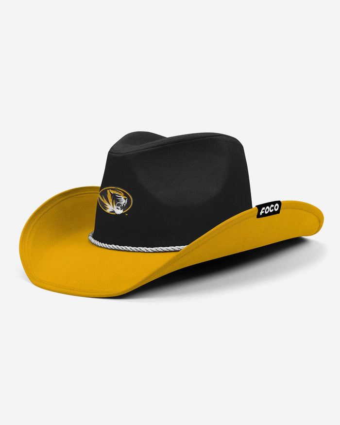 Missouri Tigers Two Tone Cowboy Hat FOCO - FOCO.com