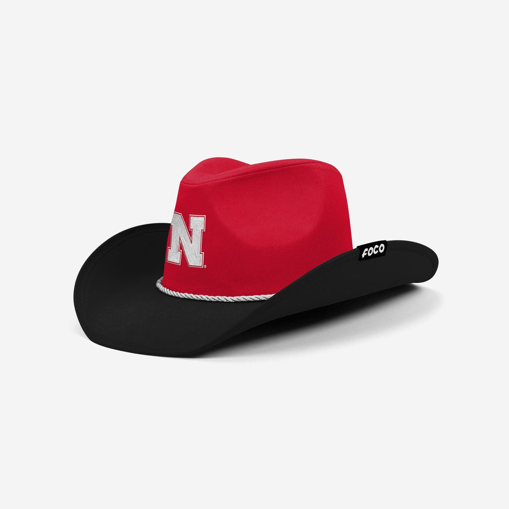 Nebraska Cornhuskers Two Tone Cowboy Hat FOCO - FOCO.com