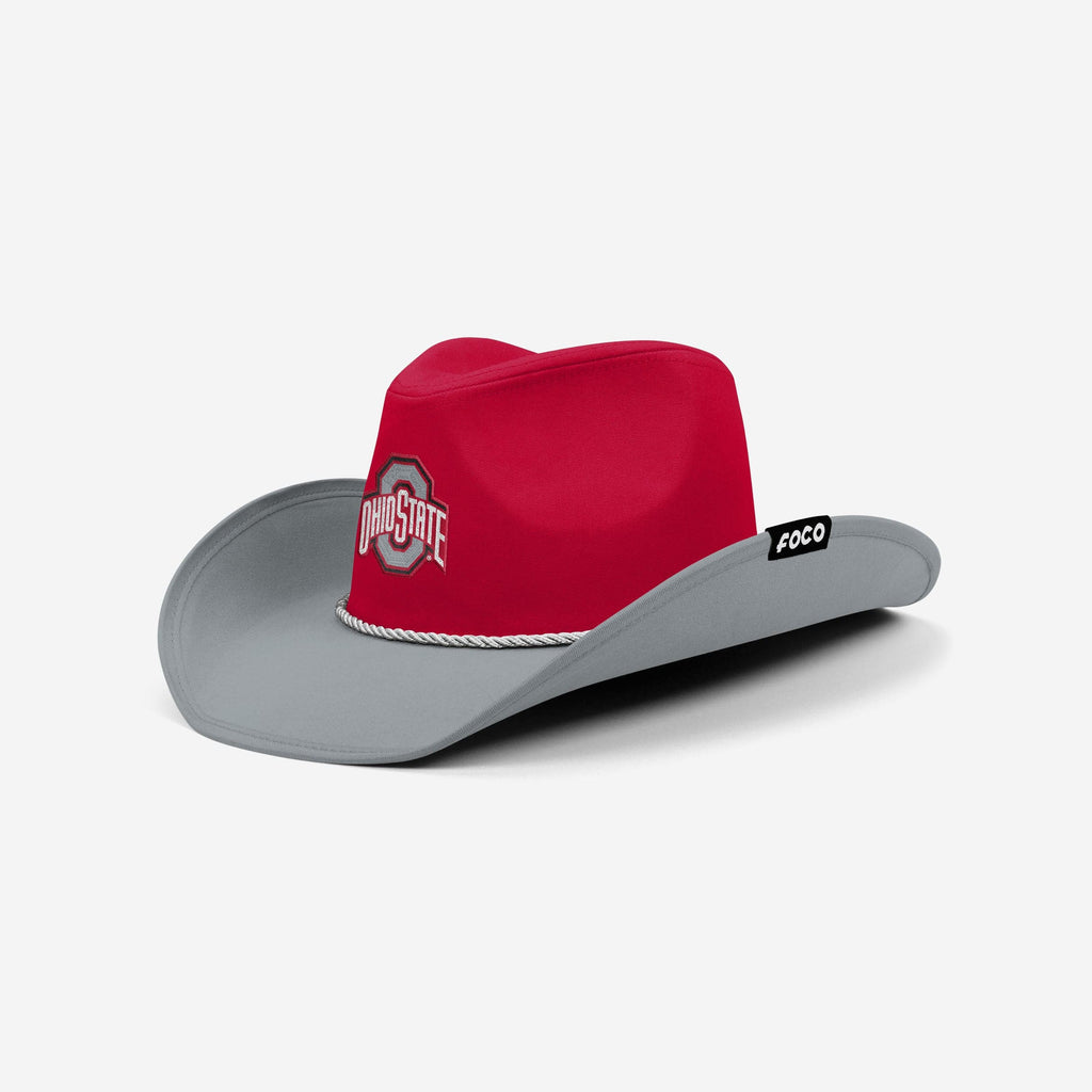 Ohio State Buckeyes Two Tone Cowboy Hat FOCO - FOCO.com
