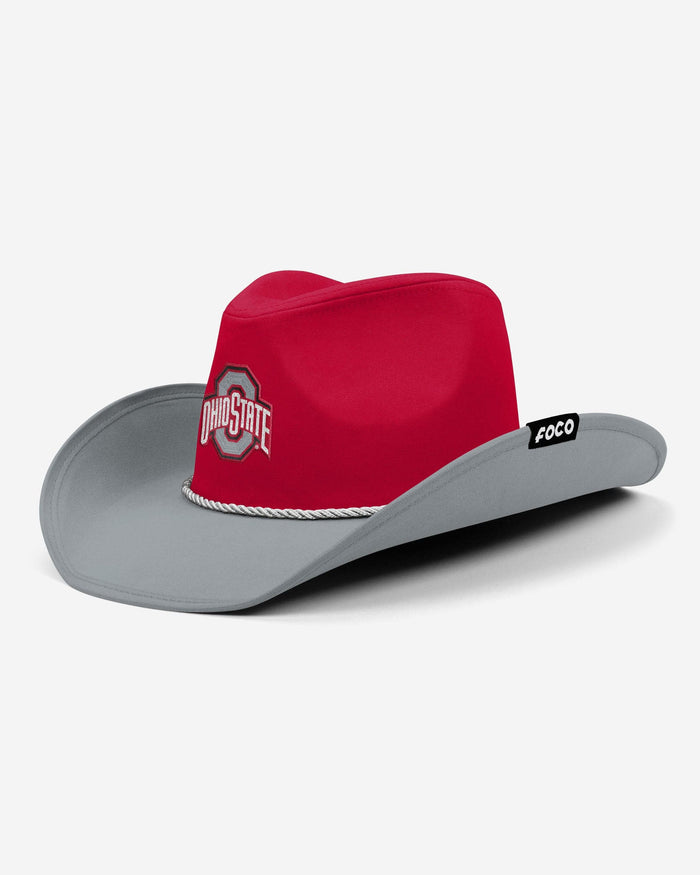 Ohio State Buckeyes Two Tone Cowboy Hat FOCO - FOCO.com