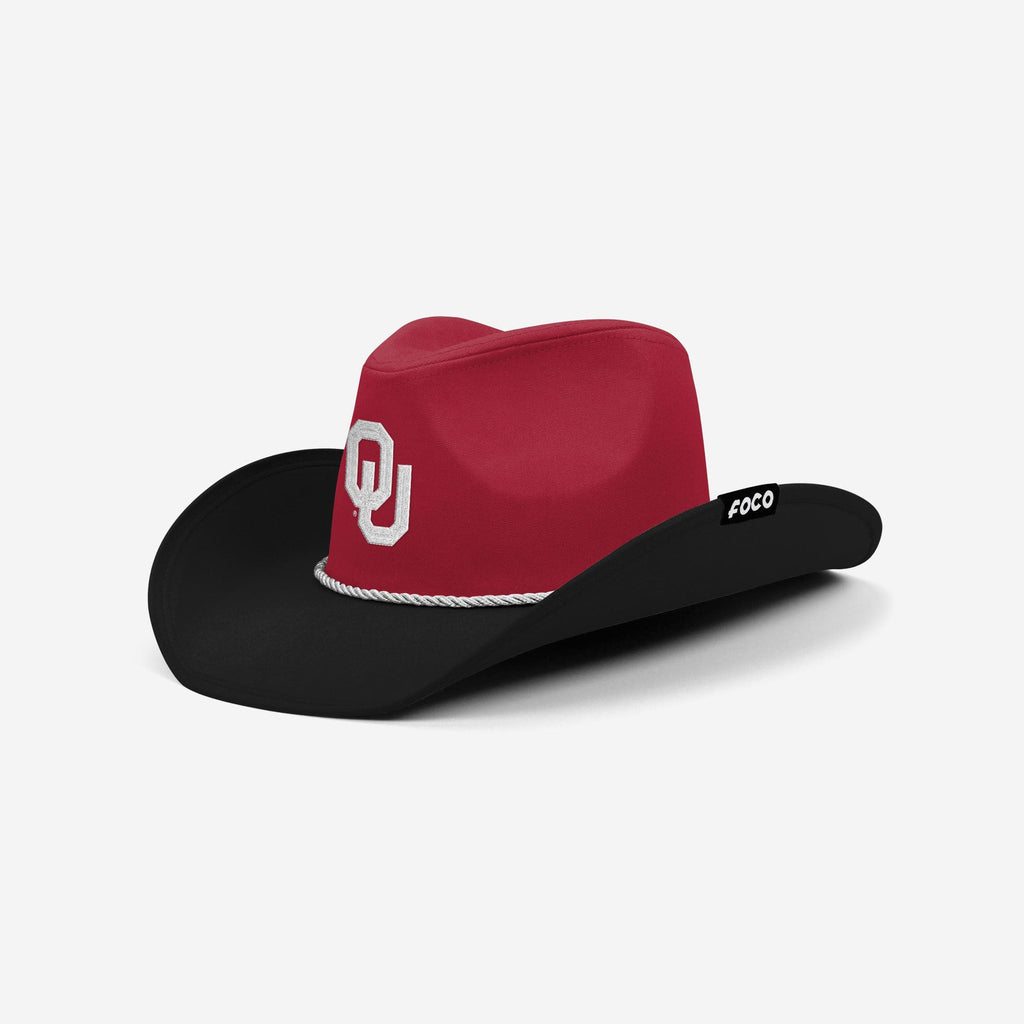 Oklahoma Sooners Two Tone Cowboy Hat FOCO - FOCO.com